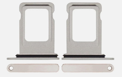 Sandreezz Sim Card Tray(Compatible With Apple Iphone 13 Pro Max - Silver)