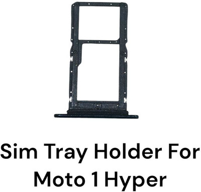 Shree RP Enterprises Sim Card Tray(Compatible With Sim Tray Holder For Moto 1 Hyper (Black))