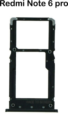 Norway Sim Card Tray(Compatible With Redmi Note 6 pro Black (Original))