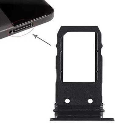 spareology Sim Card Tray(Compatible With Pixel 3A XL Black)
