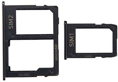 SPAREWARE Sim Card Tray(Compatible With Samsung Galaxy J4 Plus - Black)