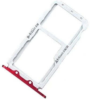 spareology Sim Card Tray(Compatible With Honor 8 Pro Red)