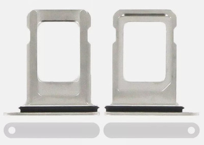 Sandreezz Sim Card Tray(Compatible With Apple Iphone 11 Pro Max - Silver)