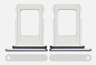 Sandreezz Sim Card Tray(Compatible With Apple Iphone 11 Pro - Silver)