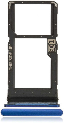 spareology Sim Card Tray(Compatible With Moto G 5G : Blue)
