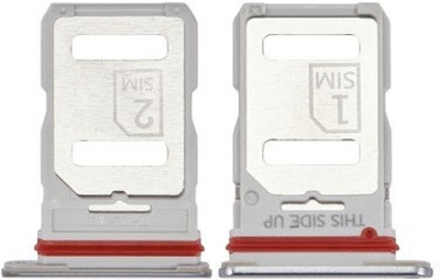 HNVIEW Sim Card Tray(Compatible With Moto edge 30 Compatible Sim tray holder (silver)