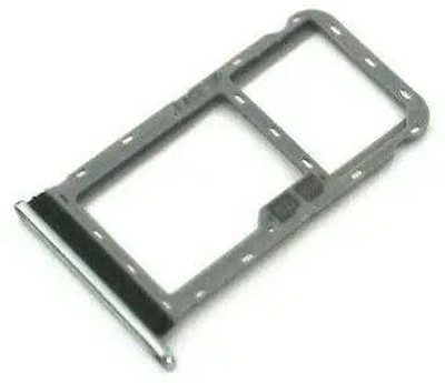 spareology Sim Card Tray(Compatible With Moto G60 : Silver)