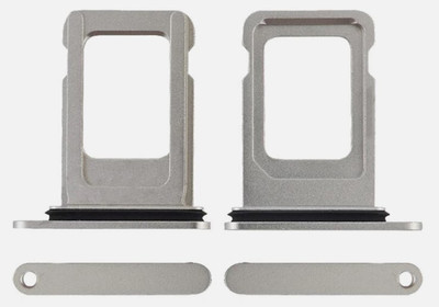 Sandreezz Sim Card Tray(Compatible With Apple Iphone 12 Pro Max - Silver)
