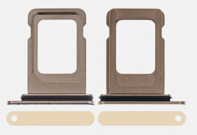 Sandreezz Sim Card Tray(Compatible With Apple Iphone 11 Pro - Gold)