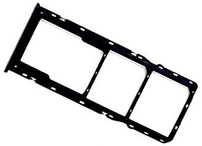 spareology Sim Card Tray(Compatible With Realme 5s Black)
