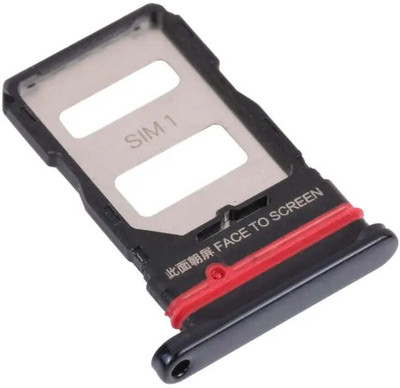 spareology Sim Card Tray(Compatible With Mi 11T Pro : Black)