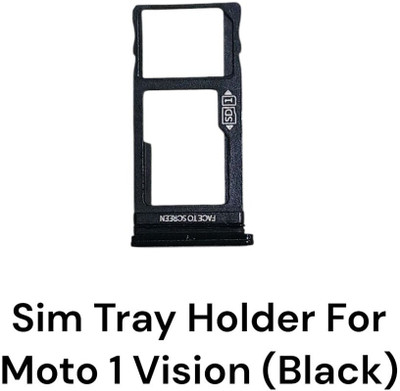 Shree Rp Enterprese Sim Card Tray(Compatible With Compatible with Moto One Vision (Black))