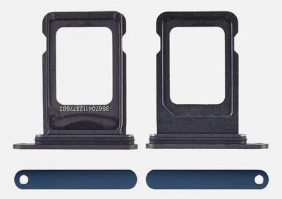 Sandreezz Sim Card Tray(Compatible With Apple Iphone 12 Pro - Blue)