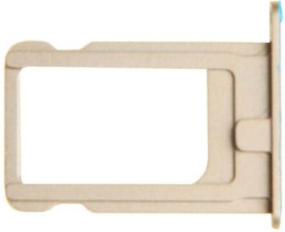 spareology Sim Card Tray(Compatible With Iphone 5 Gold)