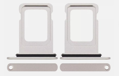 Sandreezz Sim Card Tray(Compatible With Apple iPhone 13 - Silver)