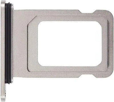 VRAVMO Sim Card Tray(Compatible With IPHONE 15 PRO (SILVER))