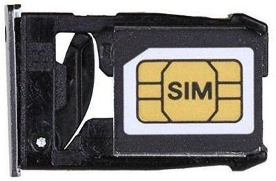 spareology Sim Card Tray(Compatible With Moto X2 Black)