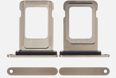 Sandreezz Sim Card Tray(Compatible With Apple Iphone 15 Pro Max - Natural Titanium)