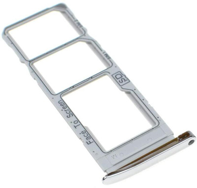spareology Sim Card Tray(Compatible With Moto G7 : White)