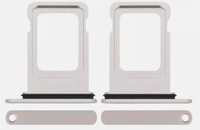 Sandreezz Sim Card Tray(Compatible With Apple iPhone 13 Mini - Silver)
