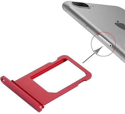 Kraze4blaze Sim Card Tray(Compatible With Apple iPhone 7 Plus - Red)