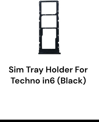 shree rp enterprses Sim Card Tray(Compatible With Techno in6 Black)