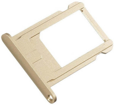 spareology Sim Card Tray(Compatible With Iphone 6 Plus Gold)