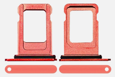 Sandreezz Sim Card Tray(Compatible With Apple iPhone 12 - Red)