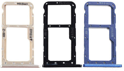 spareology Sim Card Tray(Compatible With Honor P20 Lite Black)