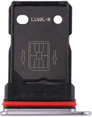 spareology Sim Card Tray(Compatible With 7T / 1+7T : Silver)