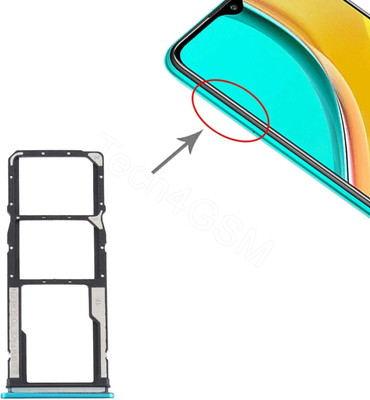 Tech4GSM Sim Card Tray(Compatible With Redmi Note 9 Pro Max Aurora Blue)