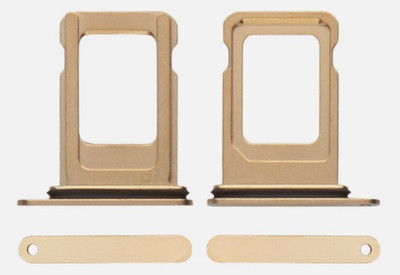 Sandreezz Sim Card Tray(Compatible With Apple Iphone 12 Pro Max - Gold)