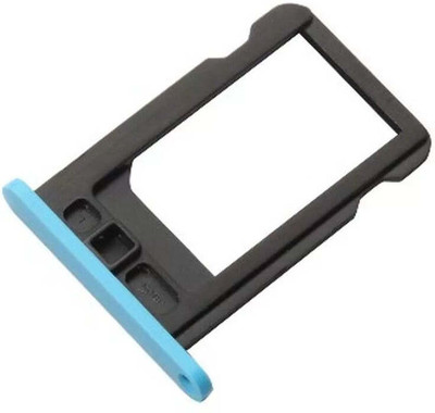 spareology Sim Card Tray(Compatible With Iphone 5C Blue)