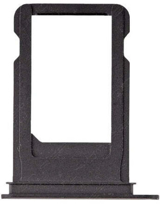 spareology Sim Card Tray(Compatible With Iphone 7 Black)