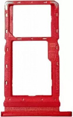 spareology Sim Card Tray(Compatible With One Macro : Red)
