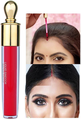 MYEONG Highly Crease-Proof Color Sponge Tip Applicator Sindoor LIQUID(Red)