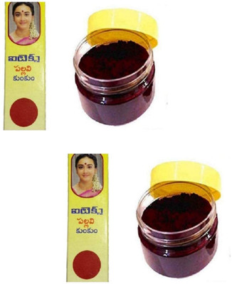 NAACHAAS Sri Meenakshi Amman Thazhampoo Kumkum with Liquid Sindhoor Maroon Pack of 2 each(Maroon)
