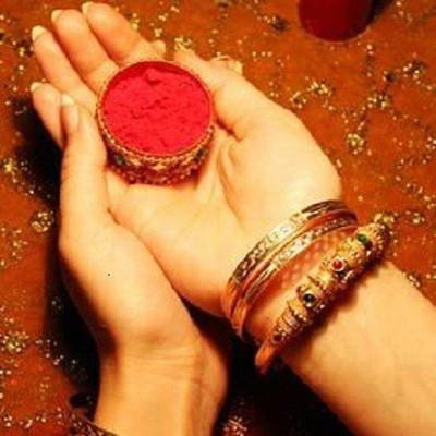JANOST NEW Beautiful Powder & Liquid Sindoor Red with Herbs Extracts POWDER & LIQUID(Red)