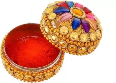 AMOSFIA Natural Herbal Sindoor with Red handcrafted box powder SINDOOR(Red)