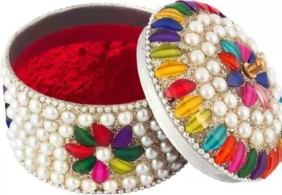 Neycare Herbal Sindoor with silver handcrafted box powder SINDOOR(Red)