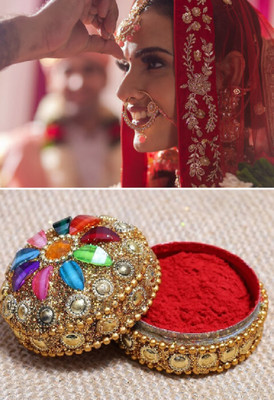 OLETSUN Soft Rose Red Sindoor Dust | Kumkum Powder Sindoor ( Sindoor(Red)