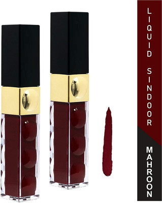 THTC New Long lasting Liquid Matte Sindoor Maroon with Sponge-Tip- Applicator LIQUID(Maroon)