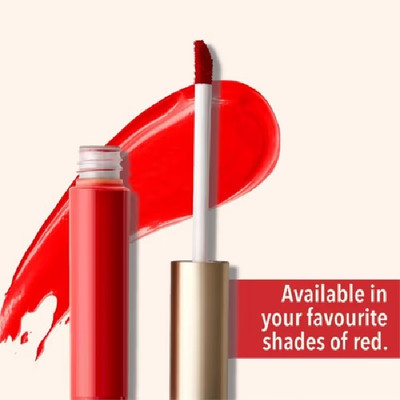 BLUEMERMAID Natural Liquid Sindoor Red with Sponge-Tip- Applicator liquid(Red)