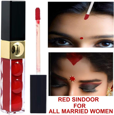 NADJA Water-Proof Quick Drying & Long Lasting Sindoor LIQUID(Red)