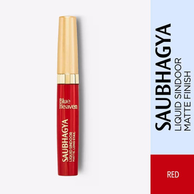 BLUE HEAVEN Saubhagya Liquid Sindoor Red 7ml | Long Lasting, Smudge Proof, Waterproof, Kumkum Sindoor(Red)