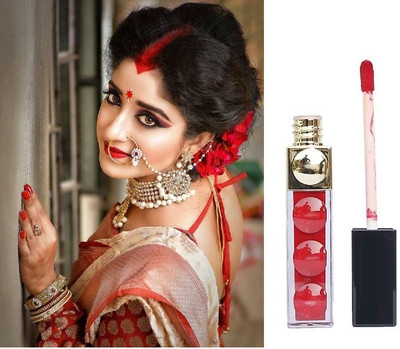 BLUEMERMAID SMUDGE PROOF RED COLOR SINDOOR MATTE FINISH WATERPROOF FORMULA LIQUID(Red)