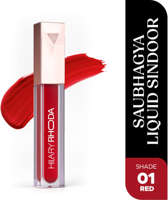 Hilary Rhoda Saubhagya Liquid Sindoor for Women | Long Lasting | Matte Finish & Waterproof Red Liquid Sindoor(Red - Shade 01)