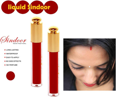 YAWI Water proof & Long Wear Sponge Applicator Liquid Red Sindoor LIQUID(Red)