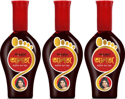 KEYA SETH AROMATHERAPY Aromatic Aalta Combo pack of 3 Liquid Alta(Red)