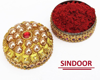 Aylily Perfect Dust Sindoor Red with Herbs Extracts & Floral Pigments Kumkum SINDOOR(Red)
